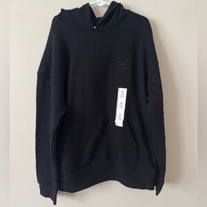 Cat & Jack Boys Black Palm Tree NWT Hoodie Size Medium 8 School Sweatshirt